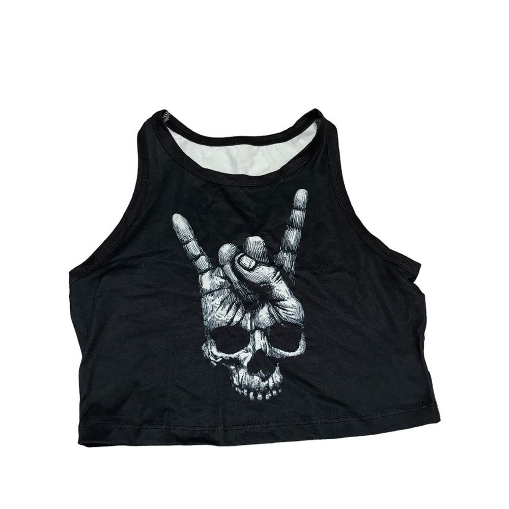 Amazon skull crop top